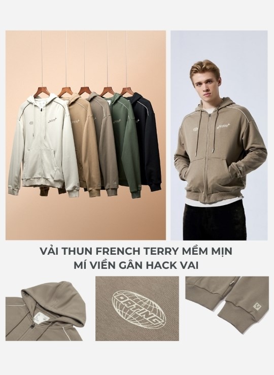 Áo Khoác Thun Chống Nắng Dây Kéo No Style M51