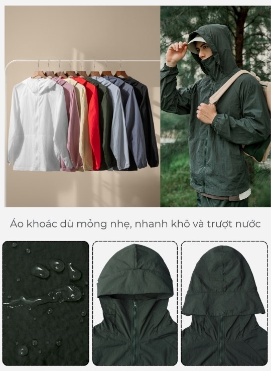 Áo Khoác Gió Dáng Vừa Non Branded 04 Vol 24