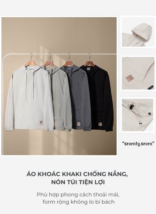 Áo Khoác Chống Nắng Dáng Rộng Seventy Seven 07 Vol 25