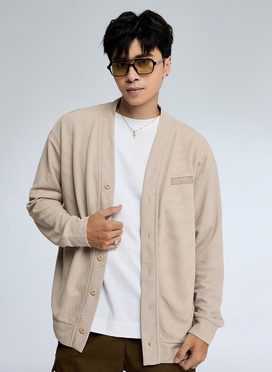 Áo Khoác Cardigan Vải Waffle Thoáng Khí Seventy Seven 38