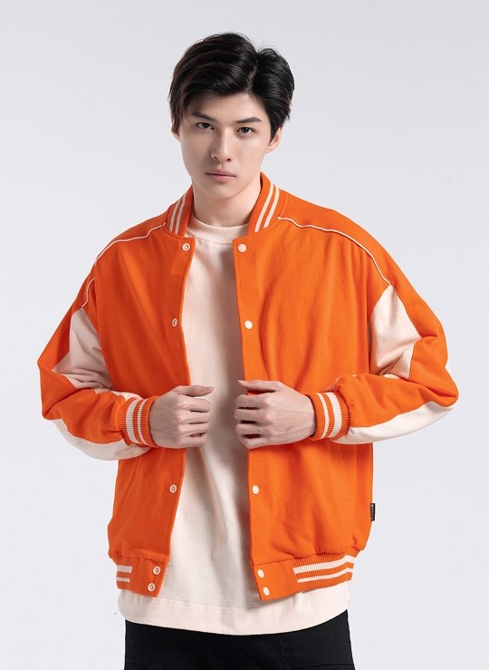 Áo Khoác Không Nón Vải Thun Giữ Ấm Phối Màu Dáng Rộng Đơn Giản No Style 21 Vol 23