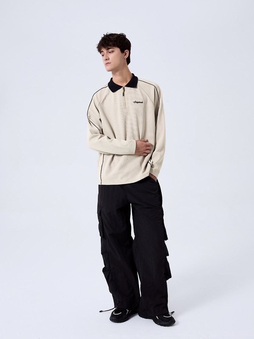 Áo Polo Tay Dài Vải Cotna Thoáng Khí No Style M39