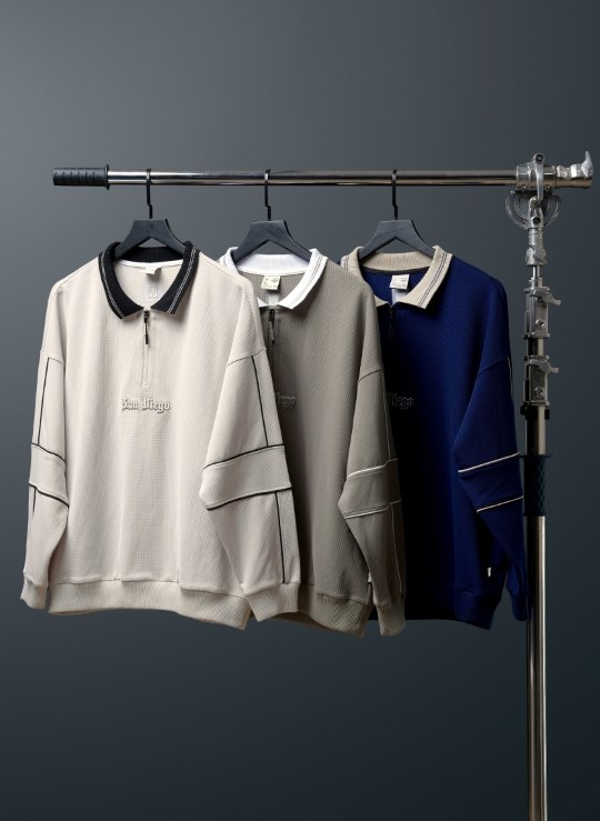 Áo Polo Sweater Cổ Khóa Kéo No Style M41