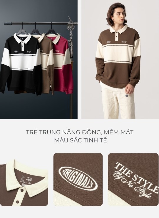Áo Polo Sweater No Style M36 Vol 24