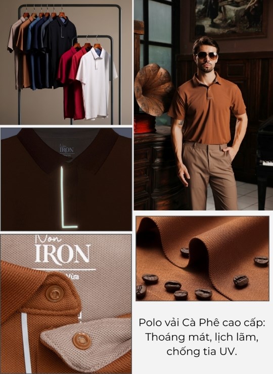 Áo Polo Dáng Vừa Tay Ngắn Non-Iron 06 Vol 24