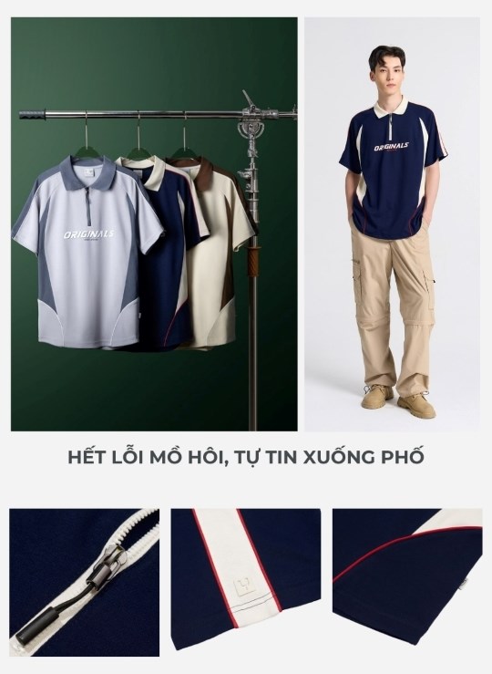Áo Polo Cotton Thoáng Mát Streetwear No Style M30