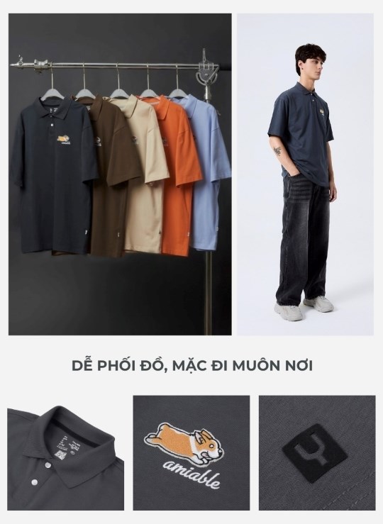 Áo Polo Tay Ngắn Cotton No Style M24
