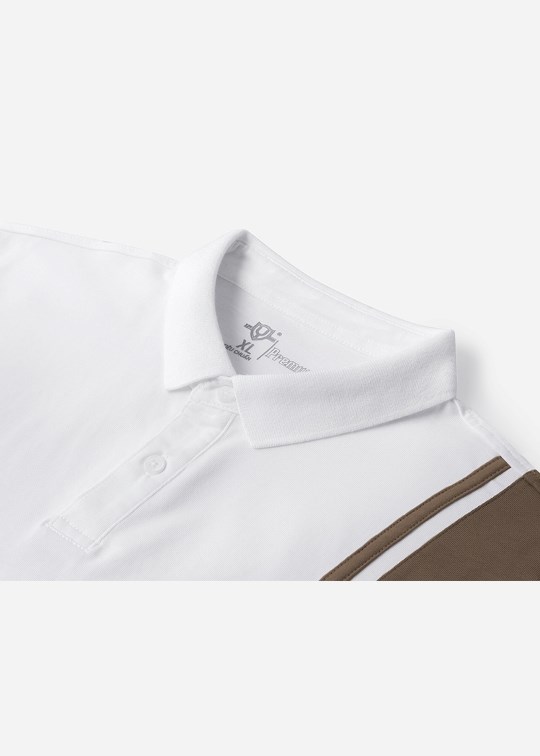 Áo Polo Cổ Bẻ Tay Ngắn Vải Cotton 2 Chiều Thấm Hút Phối Màu Dáng Vừa Đơn Giản Premium 48