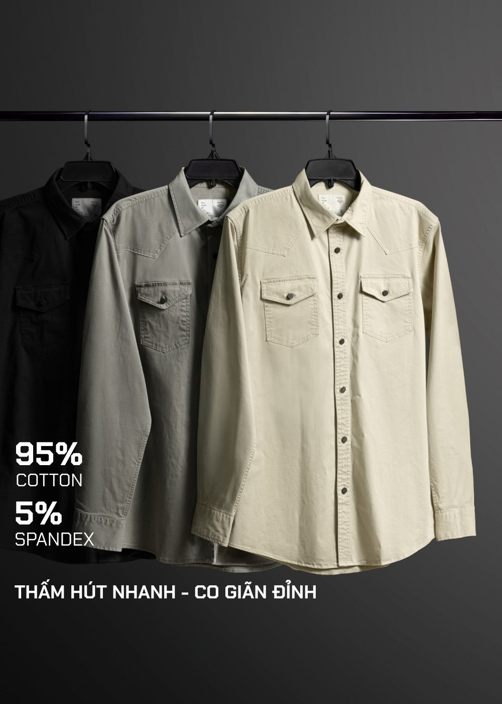 Áo Sơ Mi Tay Dài No Style M64