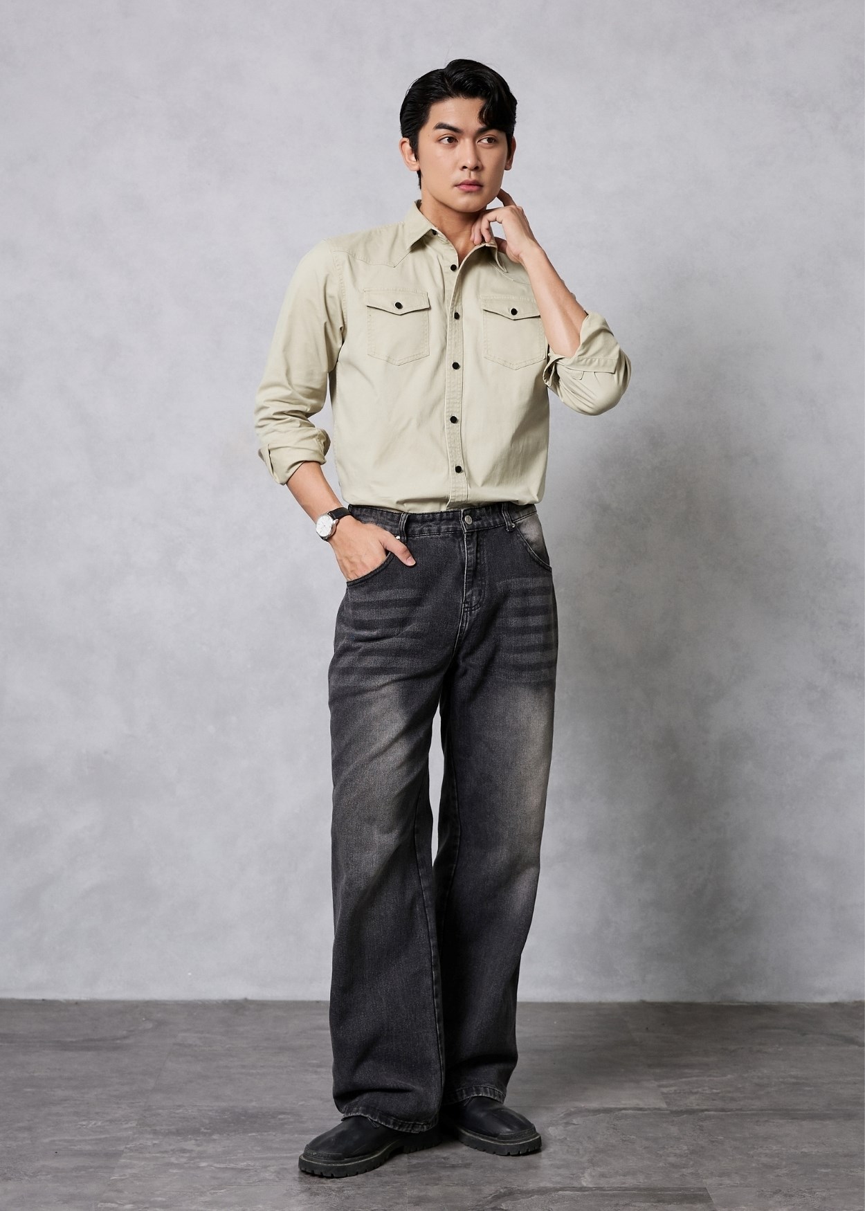 Áo Sơ Mi Tay Dài No Style M64