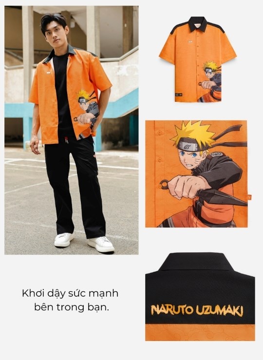 Áo Sơ Mi Họa Tiết Naruto 21 Vol 24