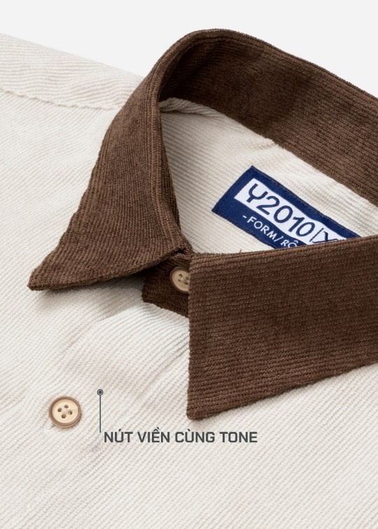 Áo Sơ Mi Nam Retro Vải Nhung Corduroy Seventy Seven 22