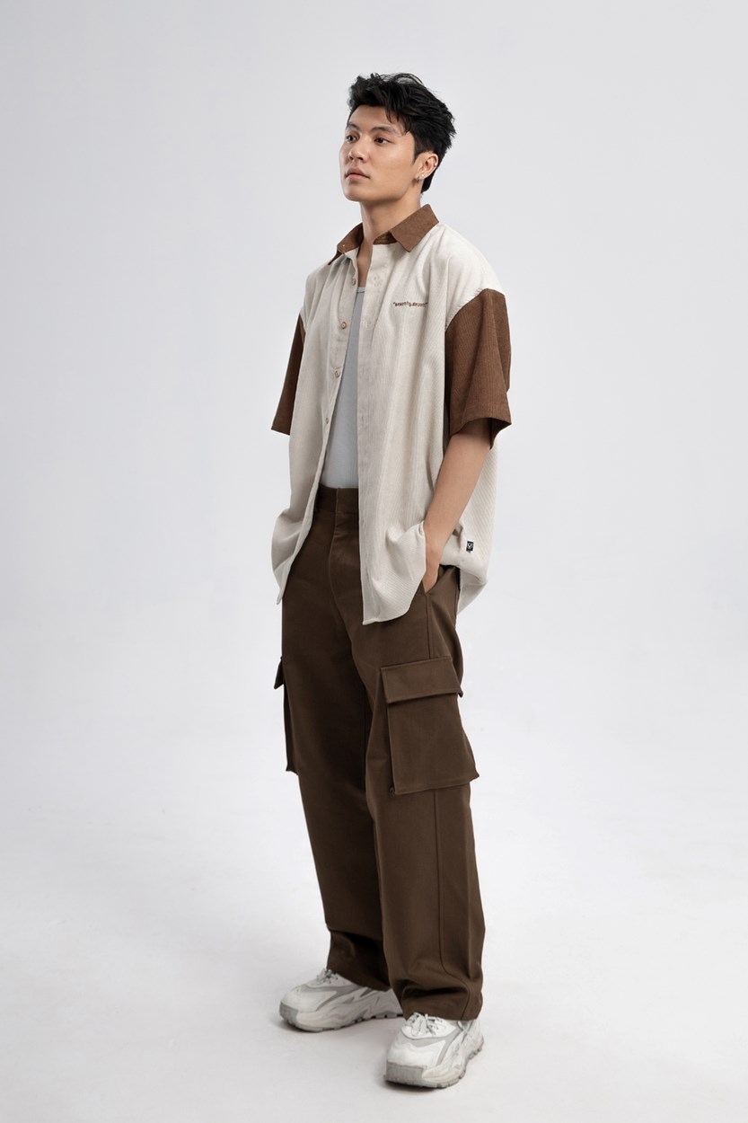 Áo Sơ Mi Nam Retro Vải Nhung Corduroy Seventy Seven 22