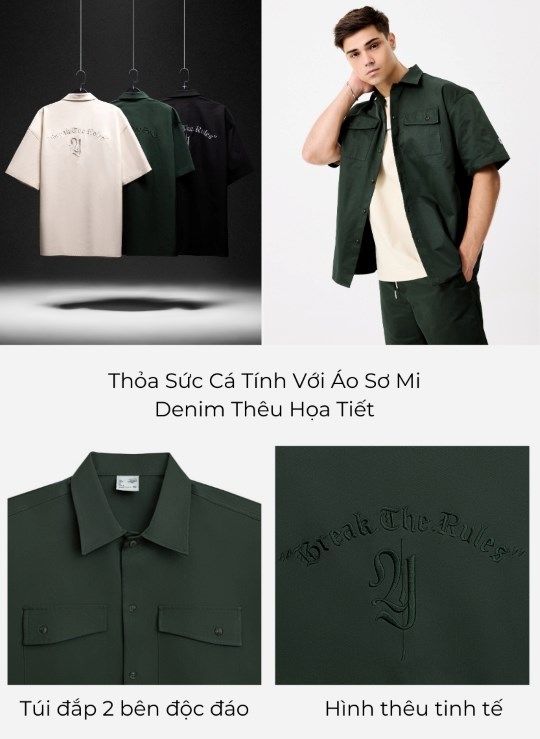 Áo Sơ Mi Họa Tiết No Style M150 Vol 24