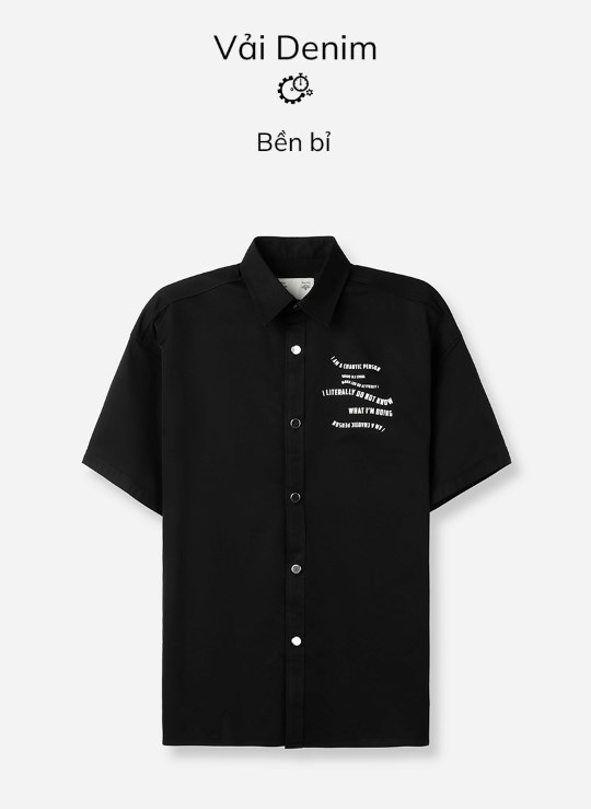 Áo Sơ Mi Cổ Bẻ Tay Ngắn Sợi Nhân Tạo Thoáng Mát Biểu Tượng Dáng Rộng Giá Tốt No Style M72 Vol 24