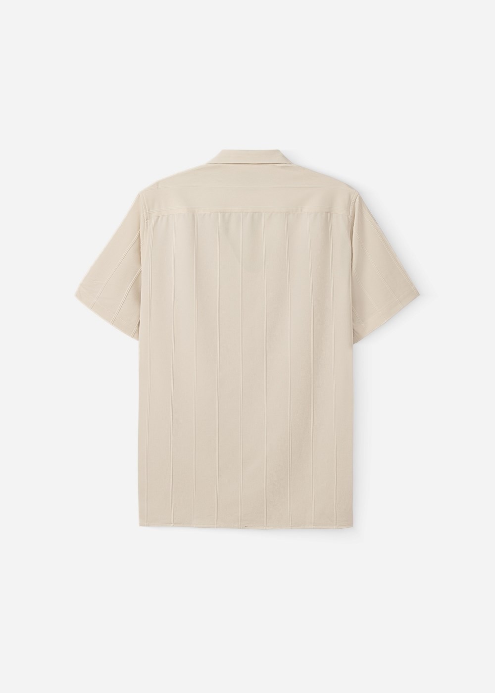 Áo Sơ Mi Cuban Tay Ngắn Vải Jacquard Co Giãn No Style M81