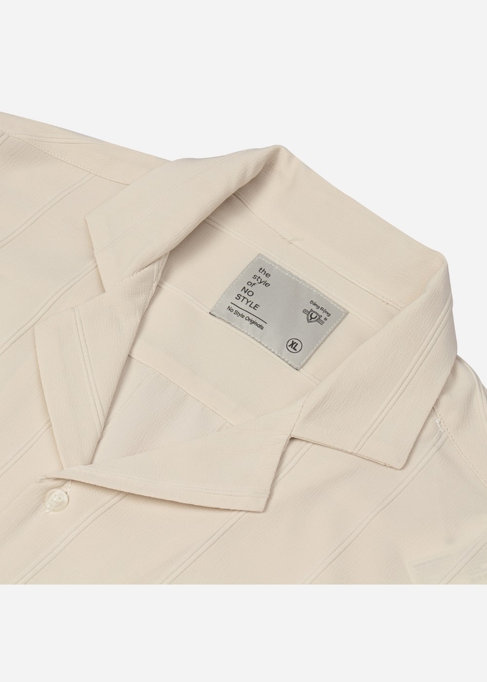 Áo Sơ Mi Cuban Tay Ngắn Vải Jacquard Co Giãn No Style M81