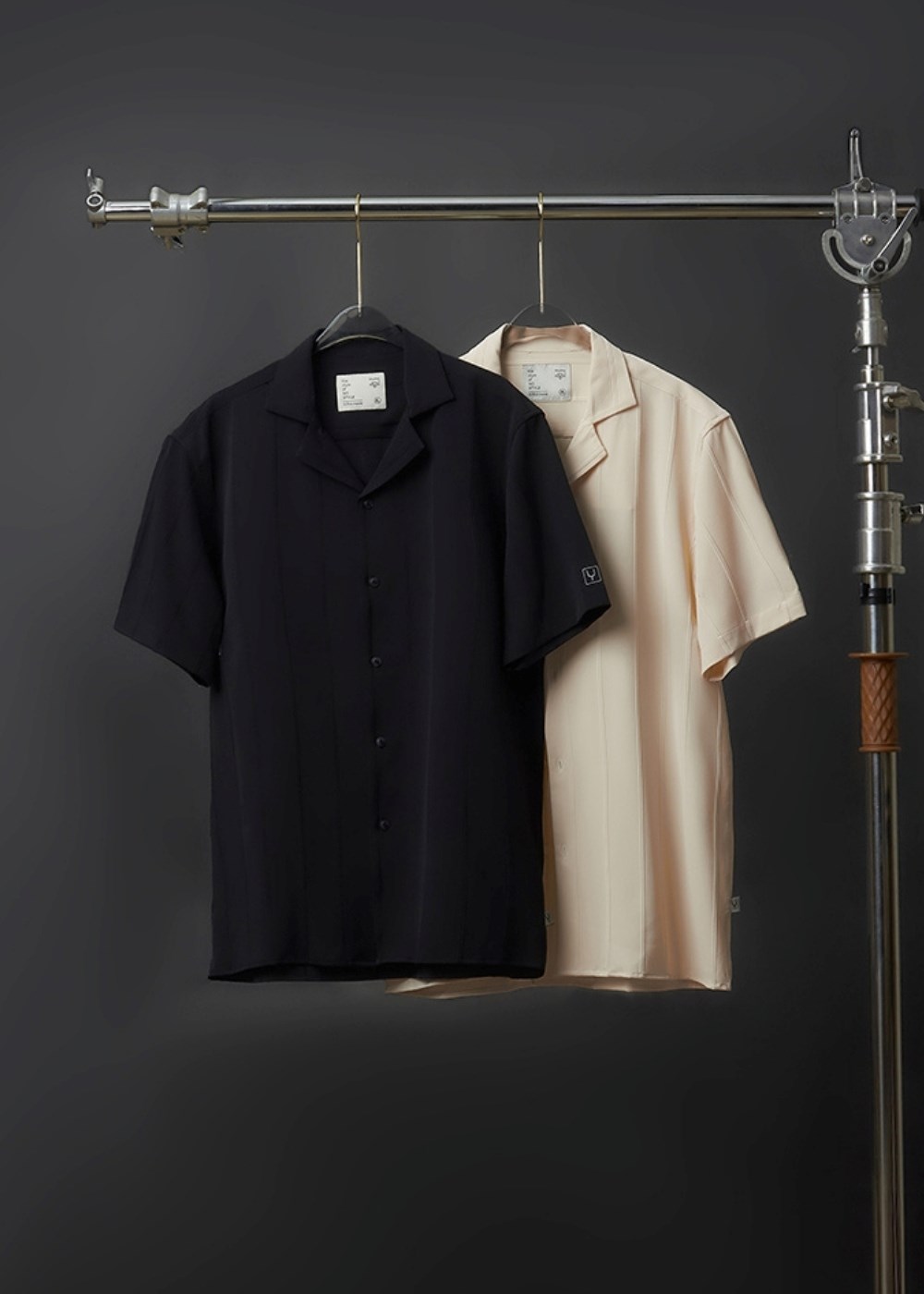Áo Sơ Mi Cuban Tay Ngắn Vải Jacquard Co Giãn No Style M81