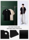 Áo Sơ Mi Cuban Tay Ngắn Vải Họa Tiết Nổi No Style M82