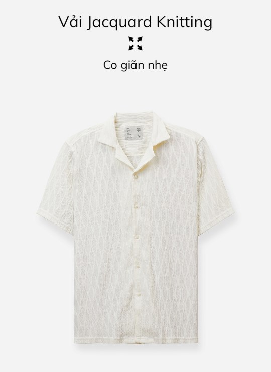 Áo Sơ Mi Cổ Mở Tay Ngắn Sợi Nhân Tạo Co Giãn Biểu Tượng Dáng Rộng Giá Tốt No Style M83 Vol 24
