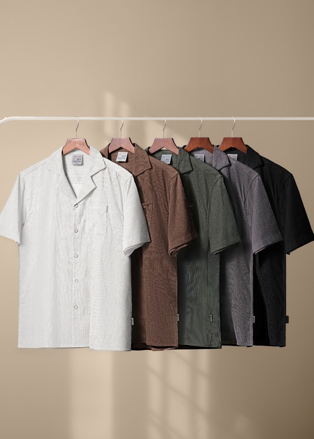 Áo Sơ Mi Cuban Vải Nhung Corduroy Seventy Seven 23