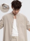 Áo Sơ Mi Nam Cổ Trụ Vải Linen Thoáng mát Seventy Seven 24
