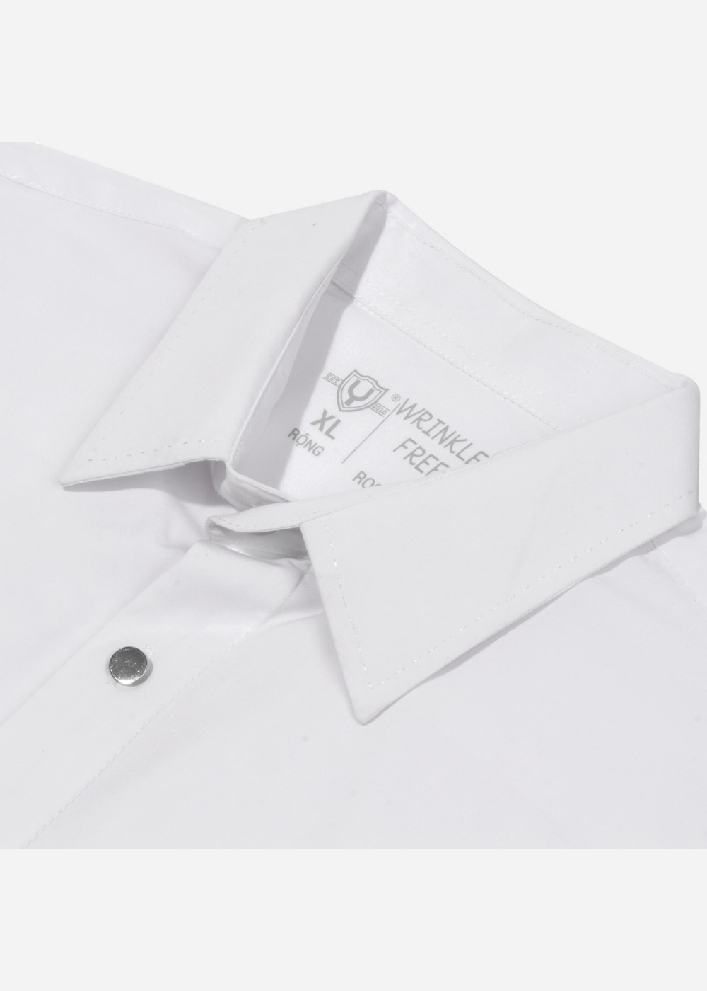 Áo Sơ Mi Trơn Tay Dài Vải Hoa Hồng Kháng Khuẩn Non-Iron 03