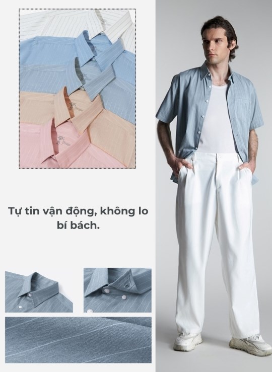 Áo Sơ Mi Cổ Bẻ Tay Ngắn PREMIUM 56 Vol 23