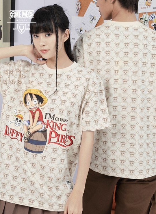 Áo Thun Dáng Vừa Tay Ngắn ONE PIECE 21