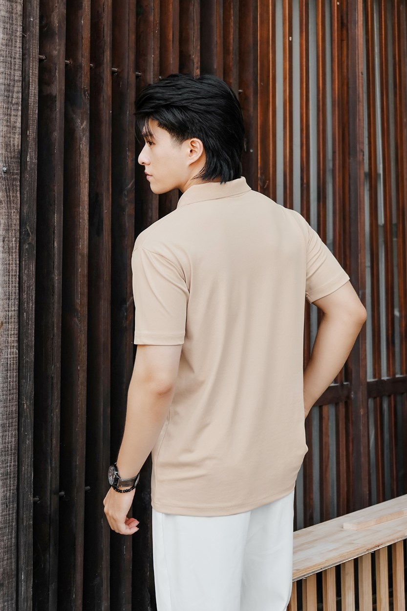 Áo Polo Nam Basic Tay Ngắn Vải Pique Thoáng Mát Non Branded 03