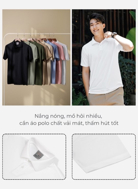 Áo Polo Dáng Vừa Tay Ngắn Non Branded 03 Vol 24