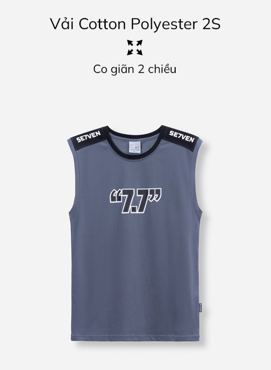 Áo Thun Cổ Tròn 3 Lỗ Vải Cotton 2 Chiều Thấm Hút Biểu Tượng Dáng Vừa Giá Tốt Seventy Seven 14 Vol 24