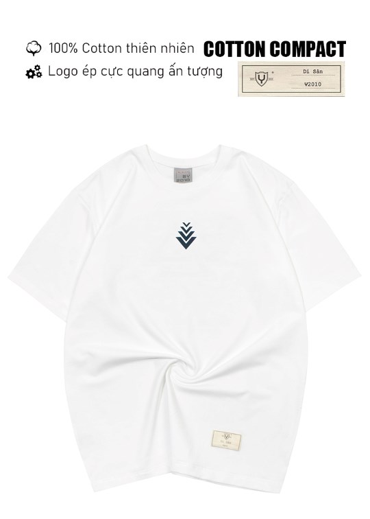 Áo Thun Vải Cotton Compact 2S Thấm Hút Mềm Mại Di Sản Vạn Xuân Kiến Quốc