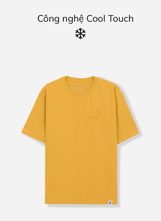 Áo Thun Cổ Tròn Tay Ngắn Vải Cotton 4 Chiều Thoáng Mát Biểu Tượng Dáng Vừa Cao Cấp Cool Touch 01 Vol 23