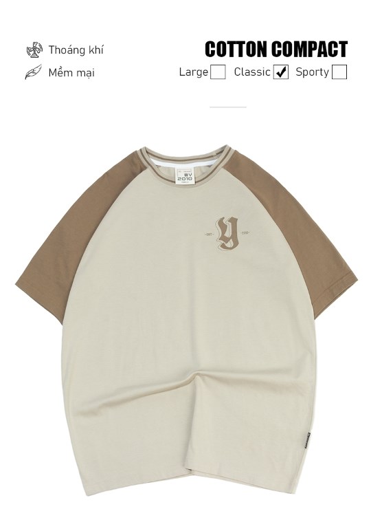 Áo Thun Vải Cotton Compact 2S Thấm Hút Mềm Mại Y2010 Originals