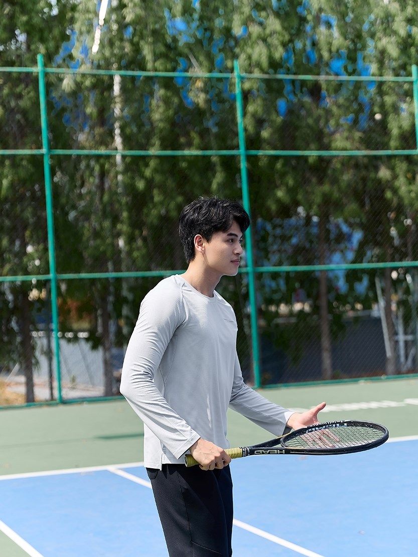 Áo Thun Tay Dài Thể Thao Vải Diamond Chống Nắng Beginner 02