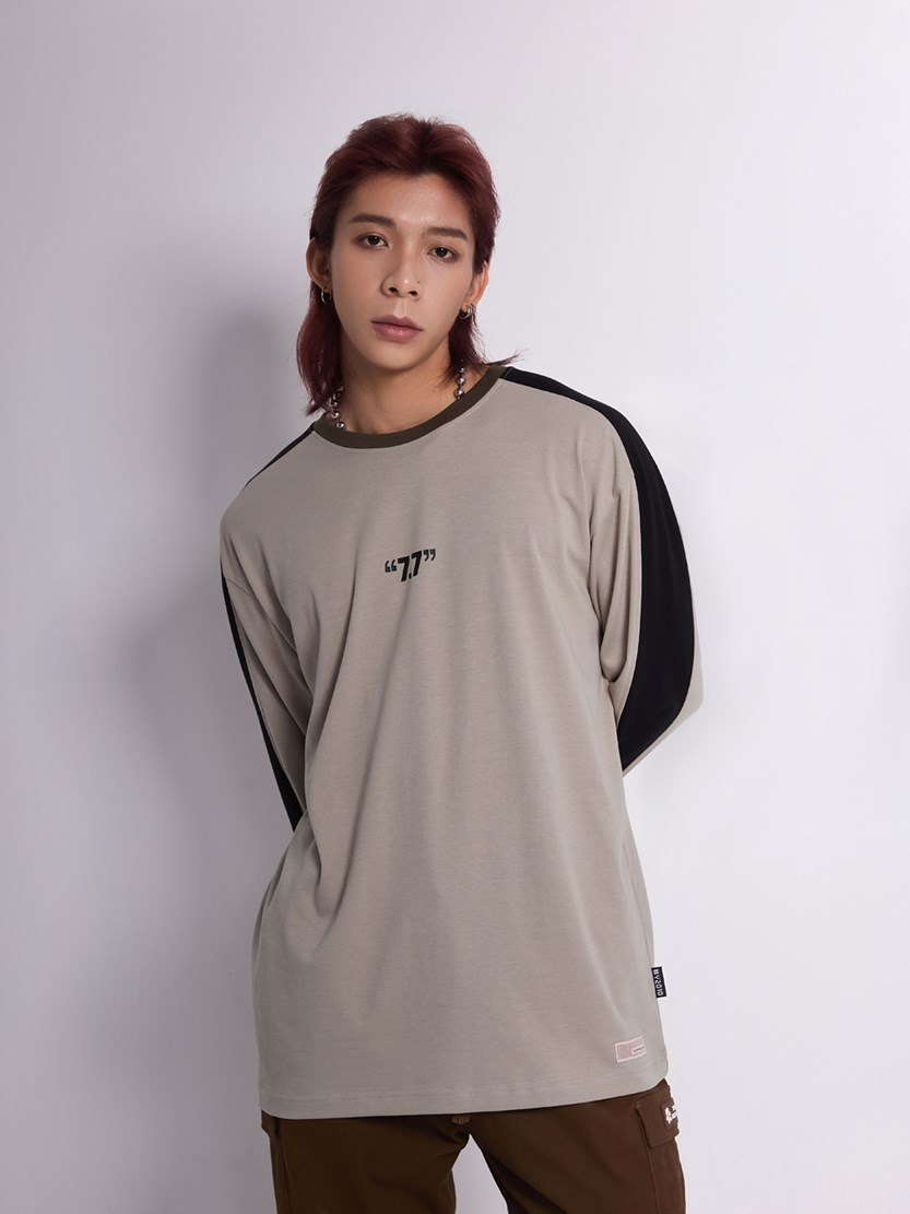 Áo Thun Tay Dài Cotton Phối Màu Seventy Seven 16
