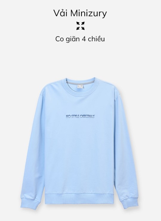 Áo Thun Cổ Tròn Tay Dài Vải Cotton 4 Chiều Thấm Hút Biểu Tượng Dáng Vừa Giá Tốt No Style M18 Vol 24