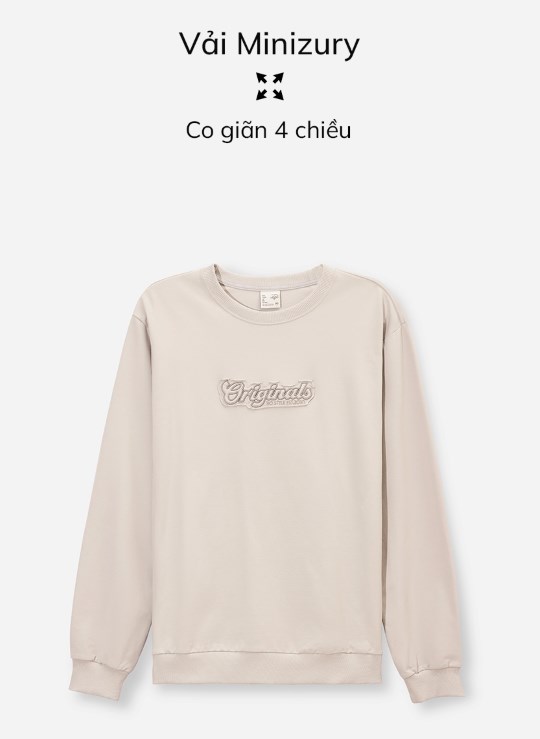 Áo Thun Cổ Tròn Tay Dài Vải Cotton 4 Chiều Thấm Hút Biểu Tượng Dáng Vừa Giá Tốt No Style M19 Vol 24