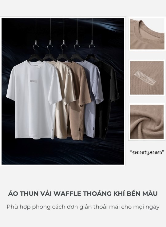 Áo Thun Dáng Rộng Tay Ngắn Seventy Seven 10 Vol 24