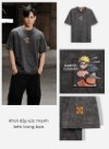 Áo Thun Tay Ngắn Vải Batik Thoáng Mát Naruto 09