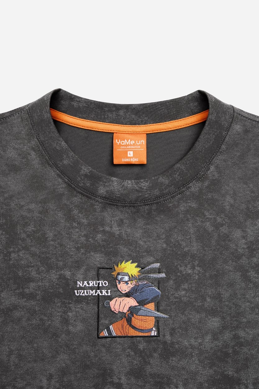 Áo Thun Tay Ngắn Vải Batik Thoáng Mát Naruto 09