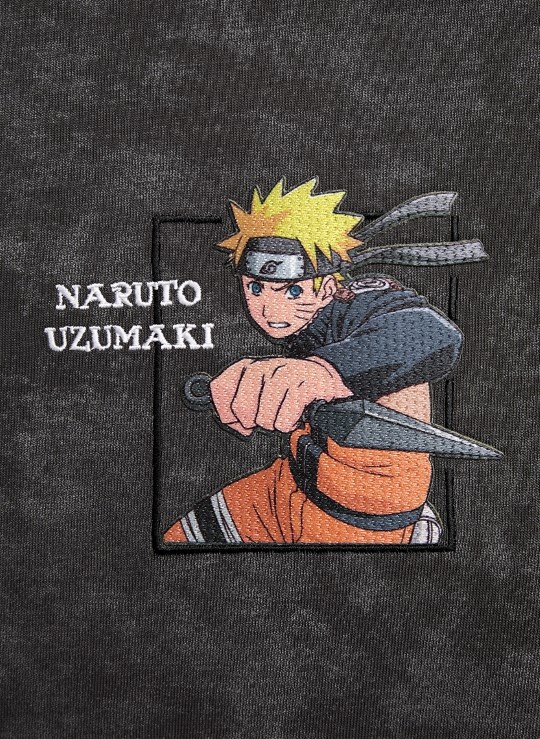 Áo Thun Tay Ngắn Vải Batik Thoáng Mát Naruto 09