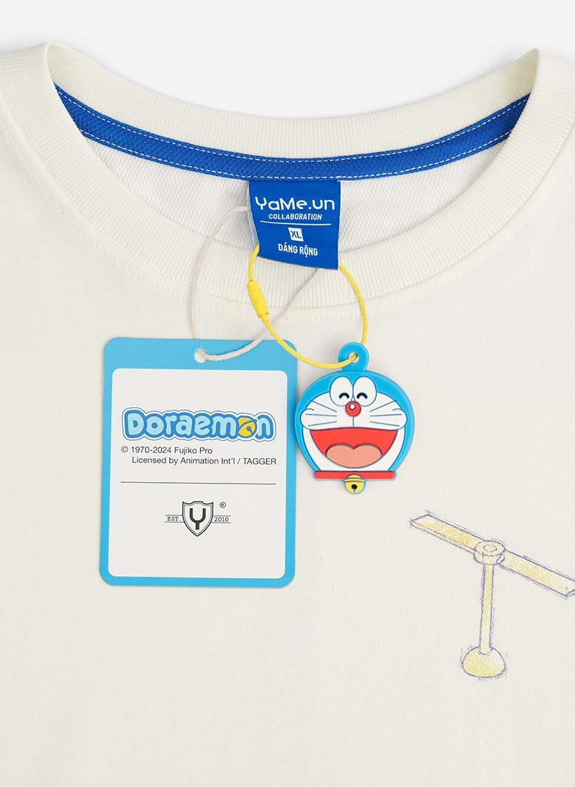 Áo Thun Tay Ngắn Vải Công Nghệ Cool Touch Mặc Mát Doraemon 17