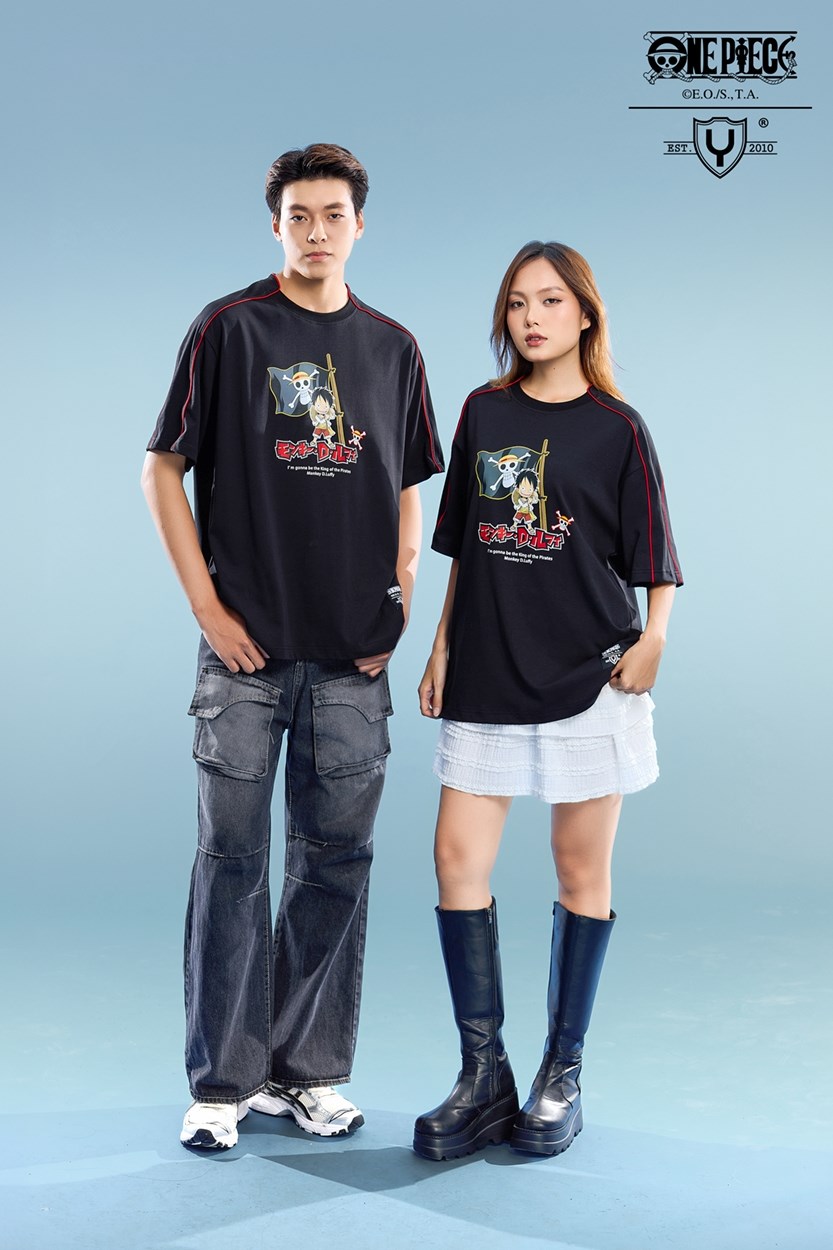 Áo Thun Tay Ngắn Cotton Mát Mịn ONE PIECE M13
