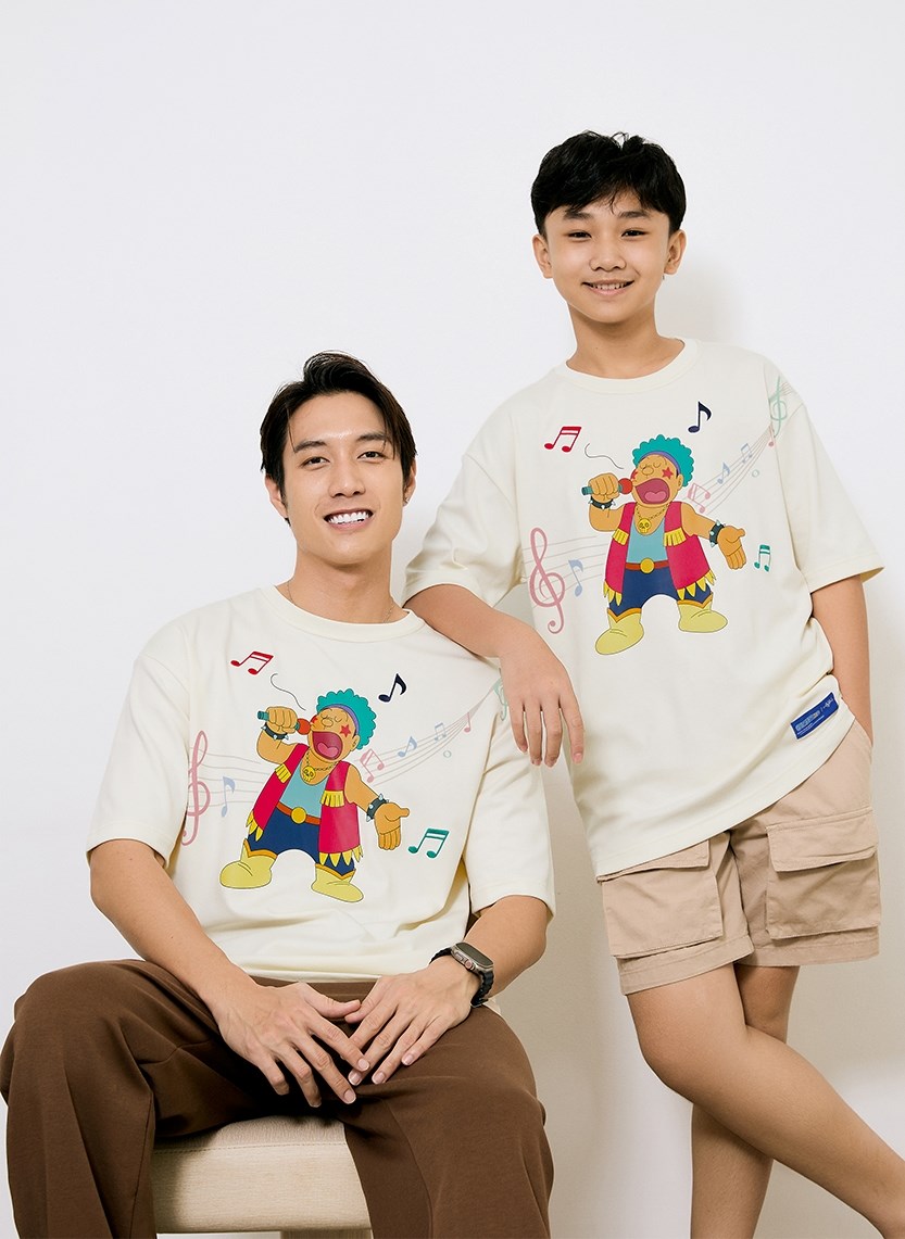 Áo Thun Tay Ngắn Vải Công nghệ Cool Touch Mặc Mát Doraemon 05