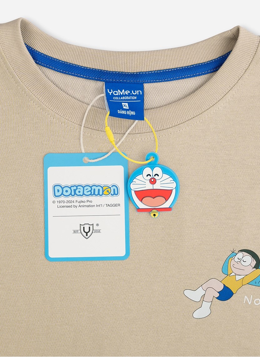 Áo Thun Tay Ngắn Vải Công nghệ Cool Touch Mặc Mát Doraemon 07