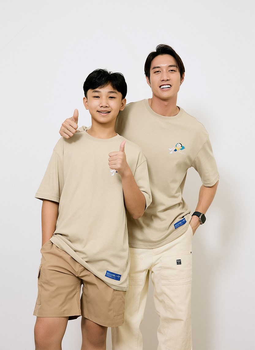 Áo Thun Tay Ngắn Vải Công nghệ Cool Touch Mặc Mát Doraemon 07