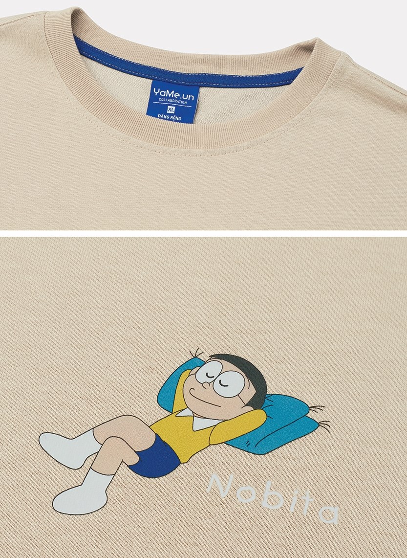 Áo Thun Tay Ngắn Vải Công nghệ Cool Touch Mặc Mát Doraemon 07