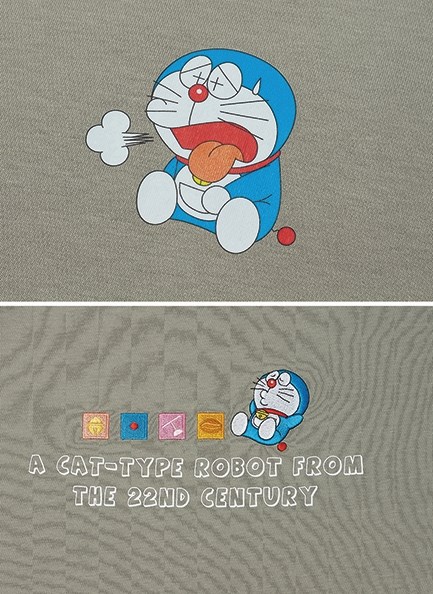 Áo Thun Tay Ngắn Vải Công Nghệ Cool Touch Mặc Mát Doraemon 02